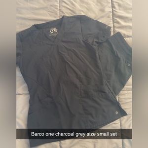 Charcoal grey scrub set